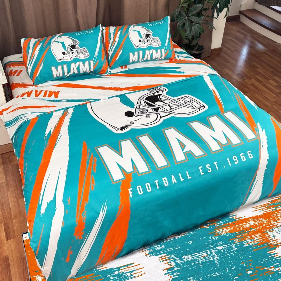Miami Football Bedding Set