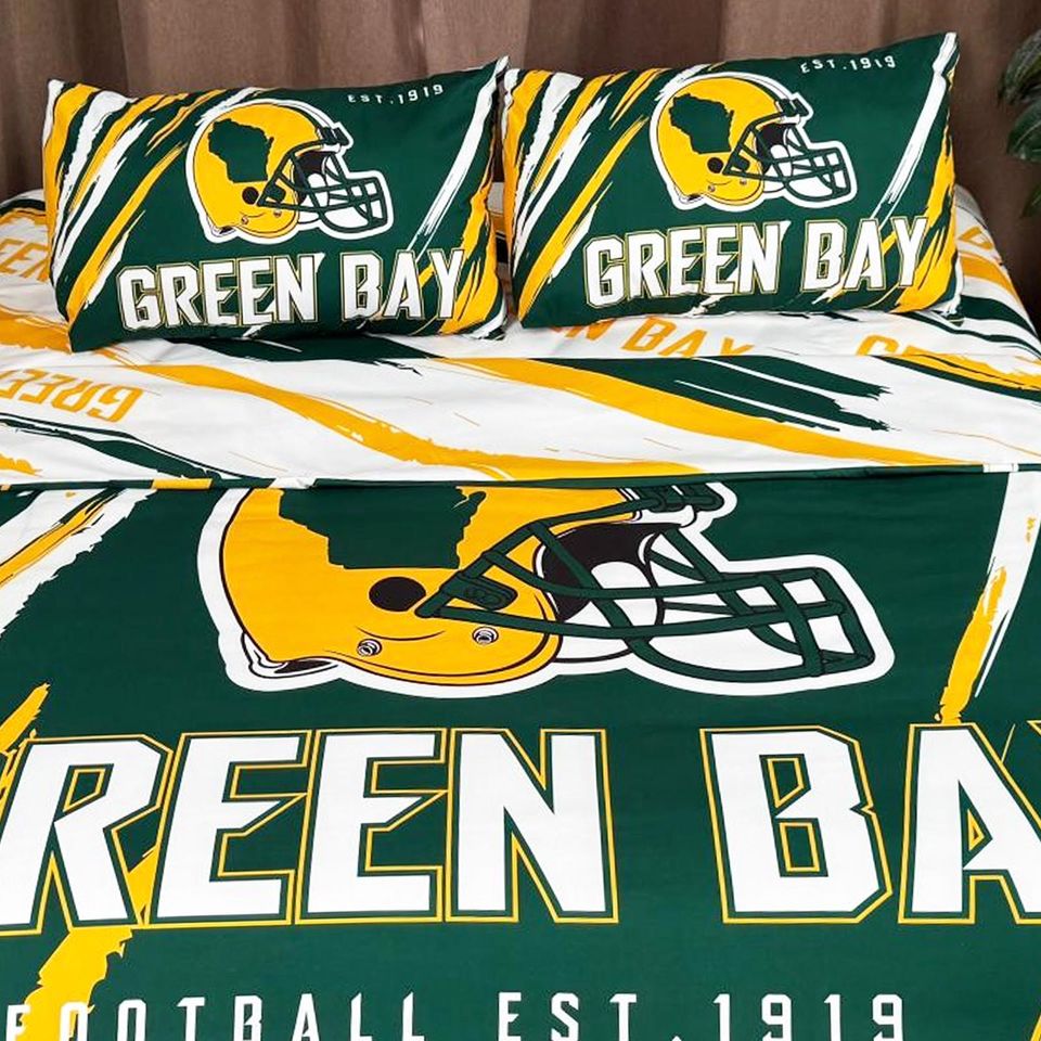 Green Bay Football Bedding Set