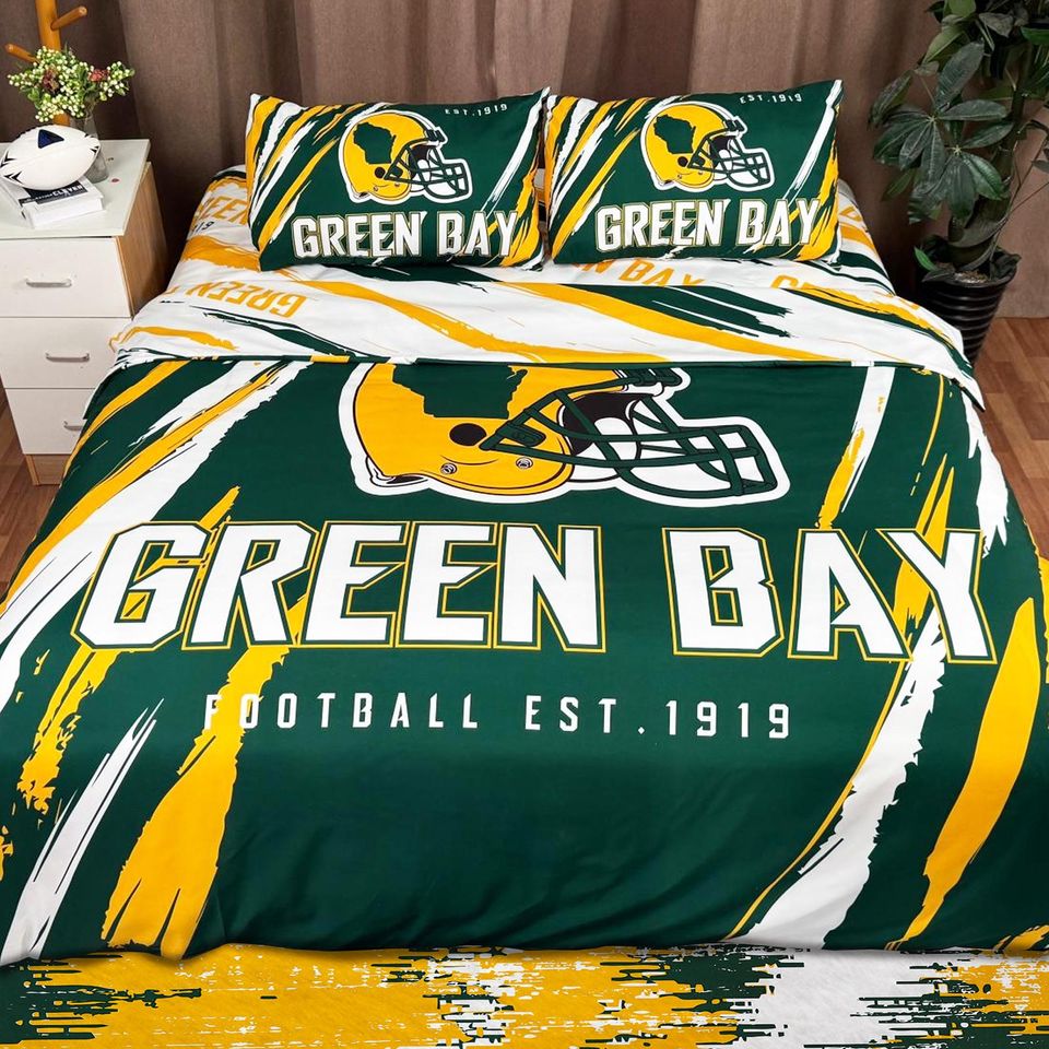 Green Bay Football Bedding Set