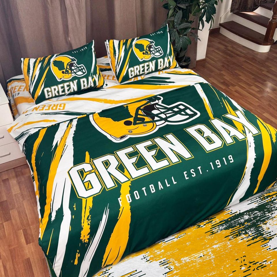 Green Bay Football Bedding Set