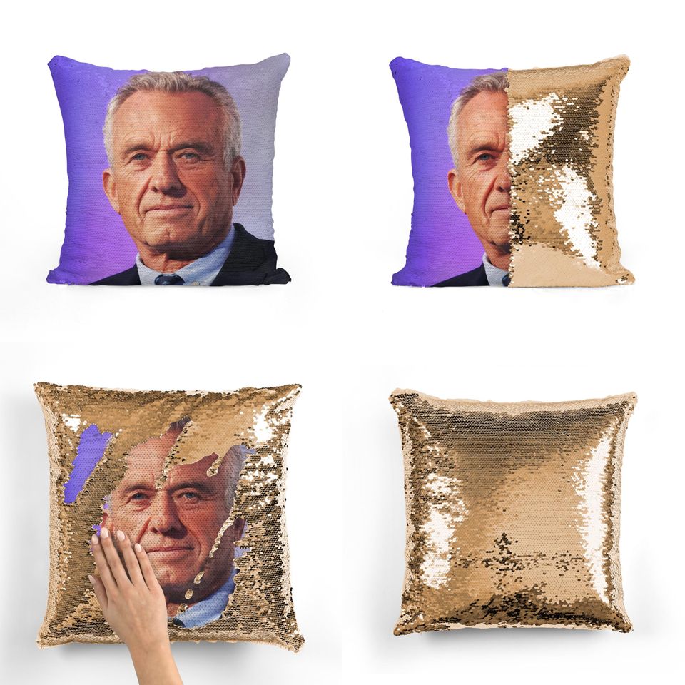 RFK JR - Robert F Kennedy Jr. Fan Sequin Pillow