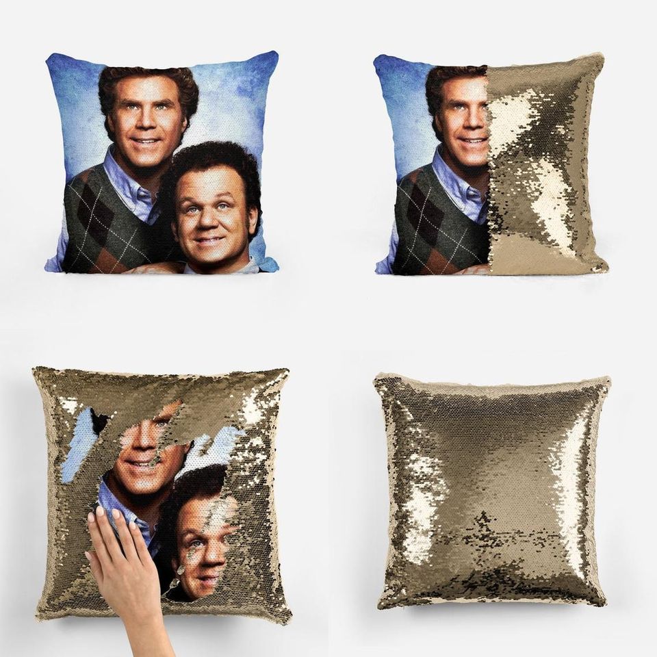 STEP BROTHERS - Will Ferrell Fan Sequin Pillow