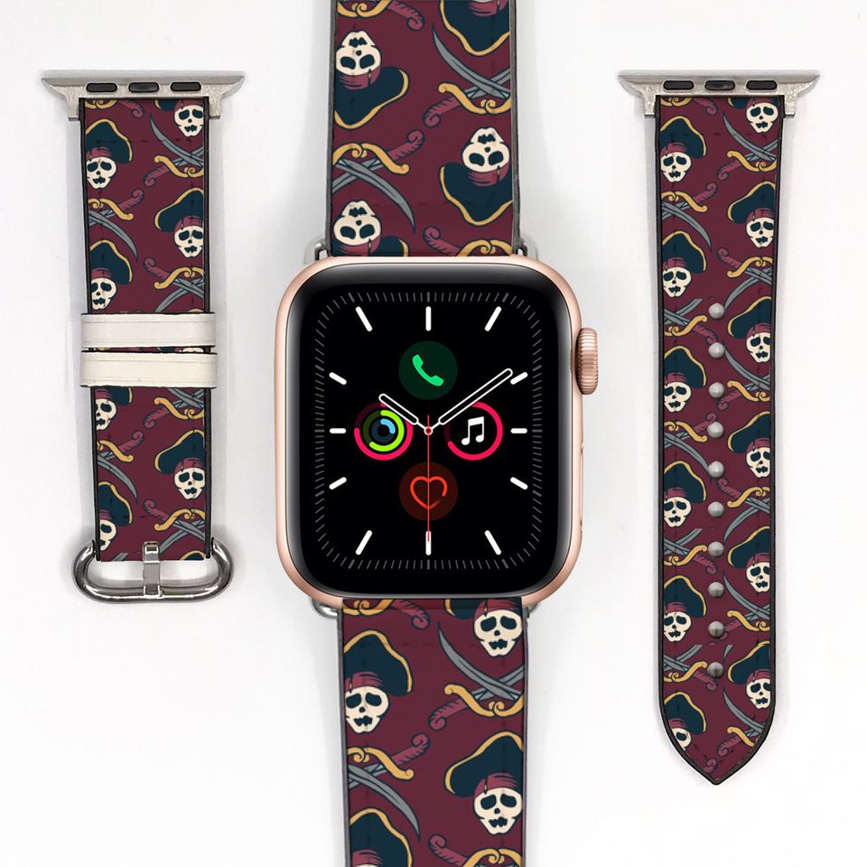 Theme Park Skull Pirates of the Caribbean Apple Watch Band