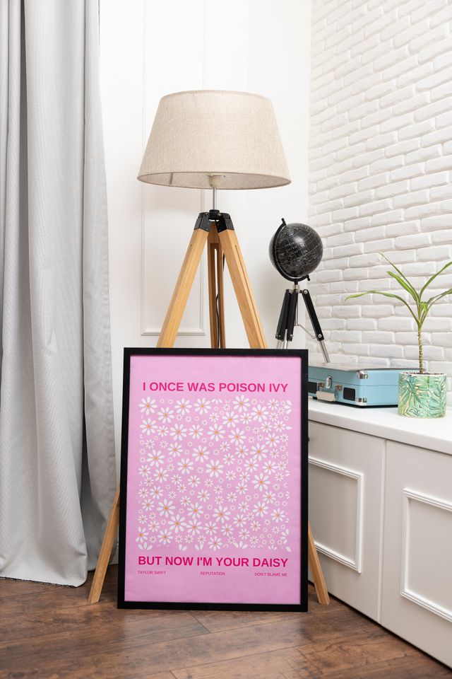 Tay Tay Don't Blame Me Lyrics Print | Pink Fan Girl Merch |  Tay Tay Poster