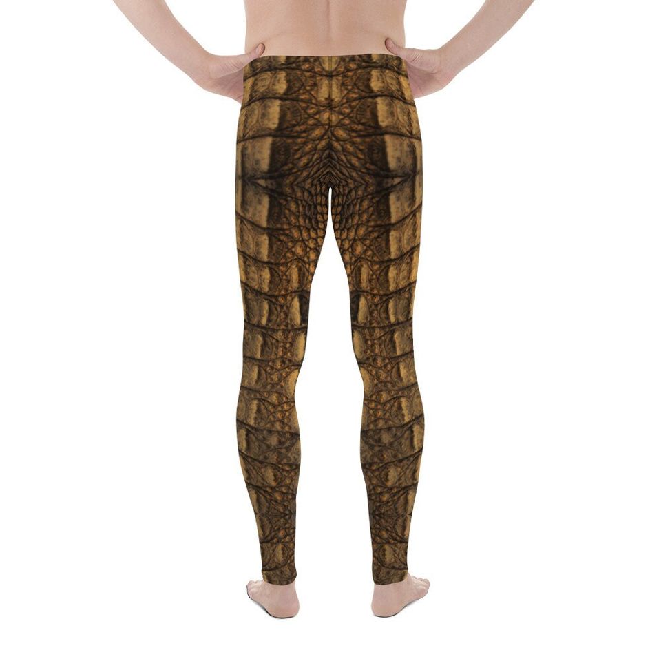 Crocodile Skin Pattern Men's Leggings