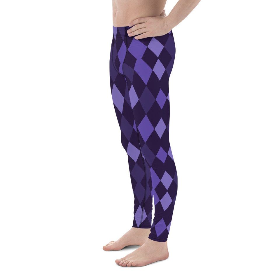 Mardi Gras Patterns Men's Leggings- Three Options