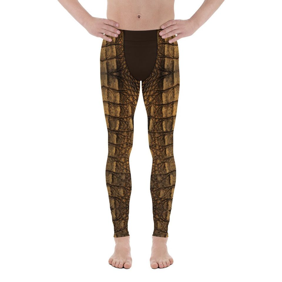 Crocodile Skin Pattern Men's Leggings