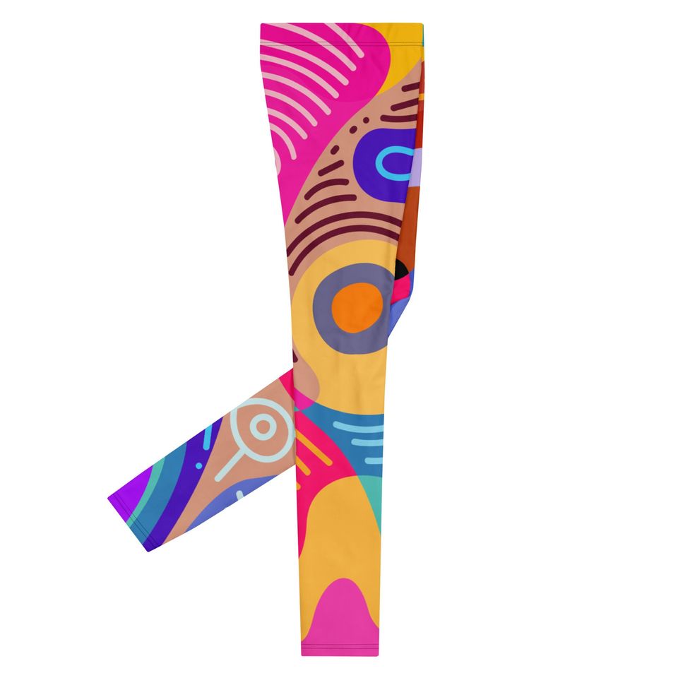Batik Geometric Men's Leggings