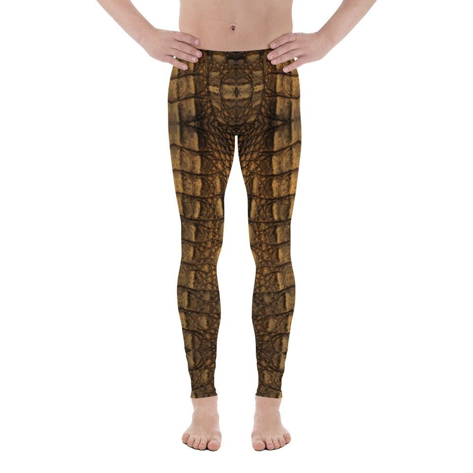 Crocodile Skin Pattern Men's Leggings
