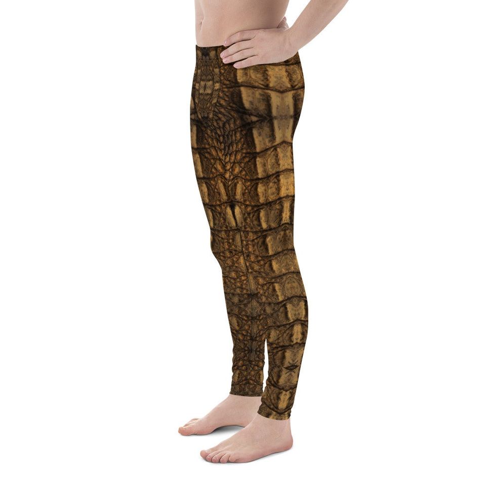 Crocodile Skin Pattern Men's Leggings