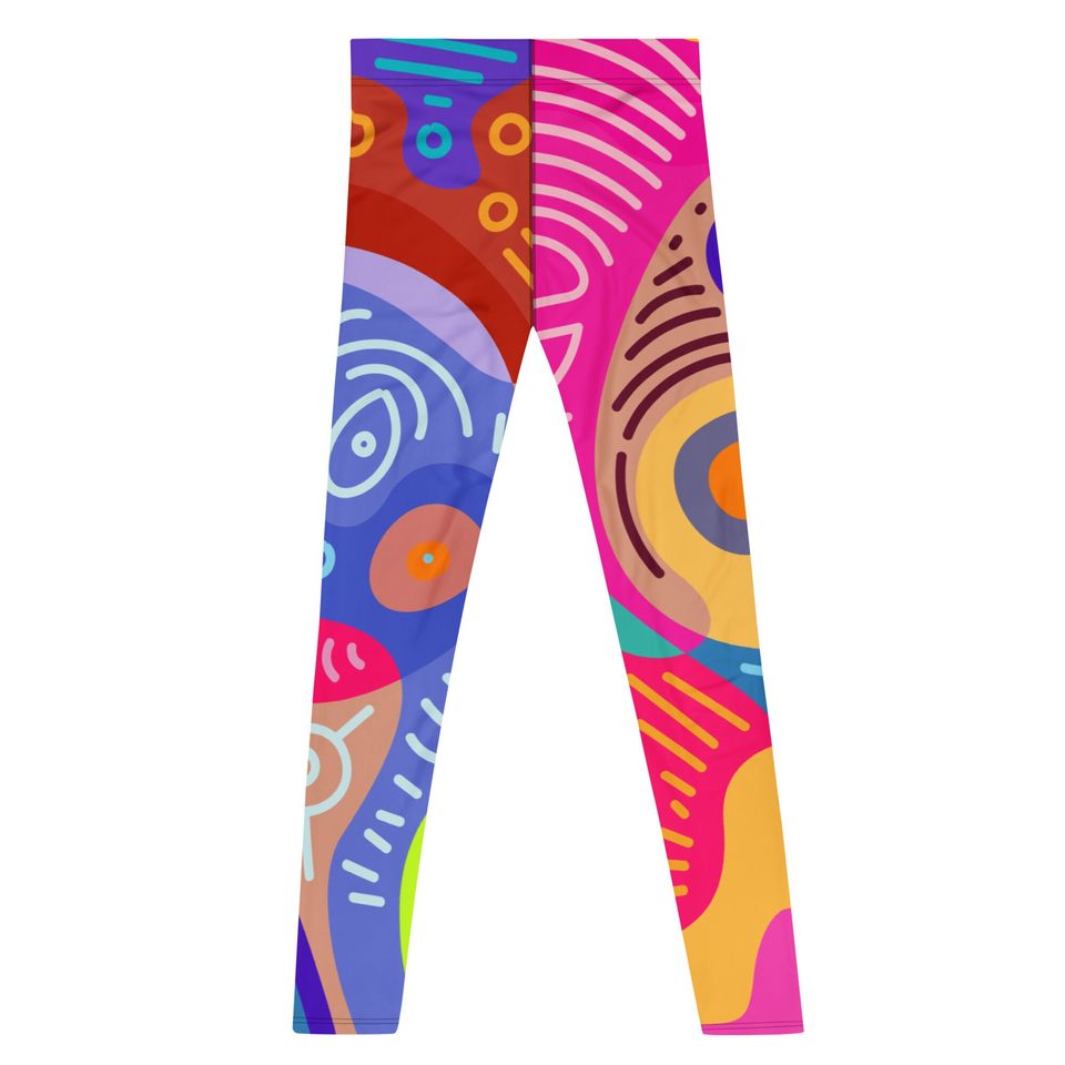 Batik Geometric Men's Leggings