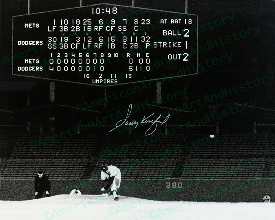 Sandy Koufax No Hits the NY Mets