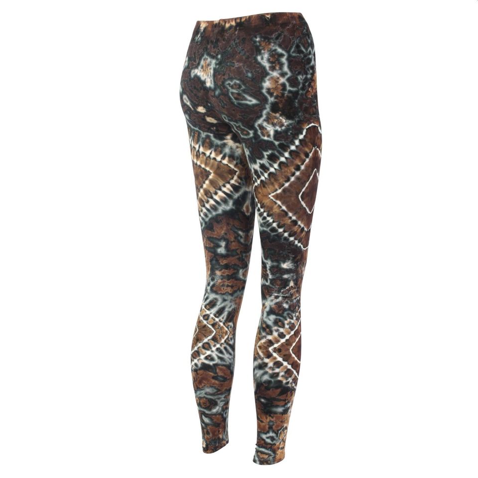 Leggings - Batik - Diamond - brown - black - white