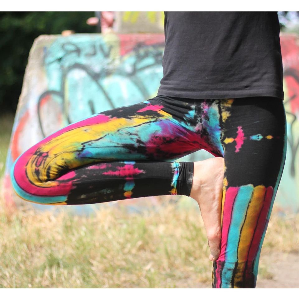 Leggings - Batik - Birch - black - colorful