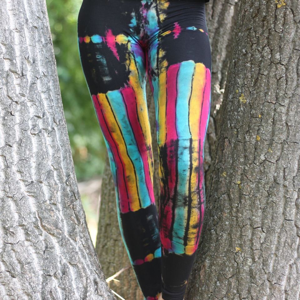 Leggings - Batik - Birch - black - colorful