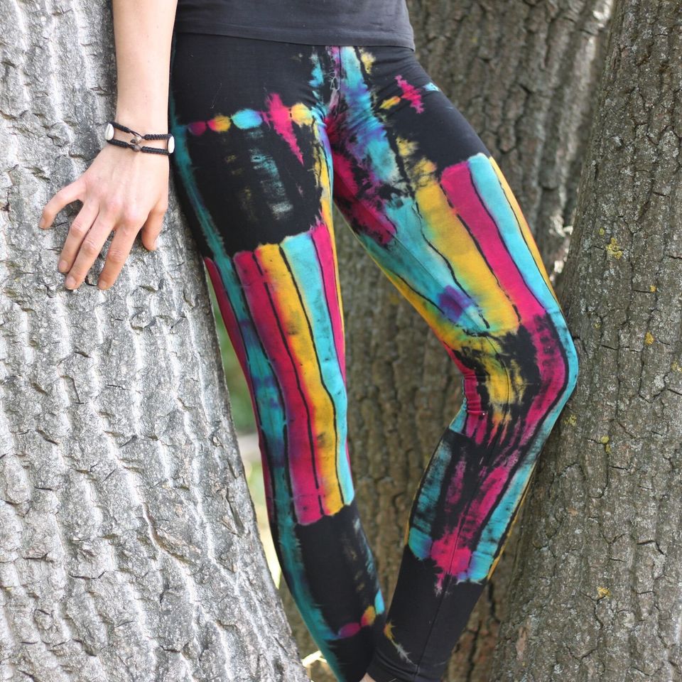 Leggings - Batik - Birch - black - colorful