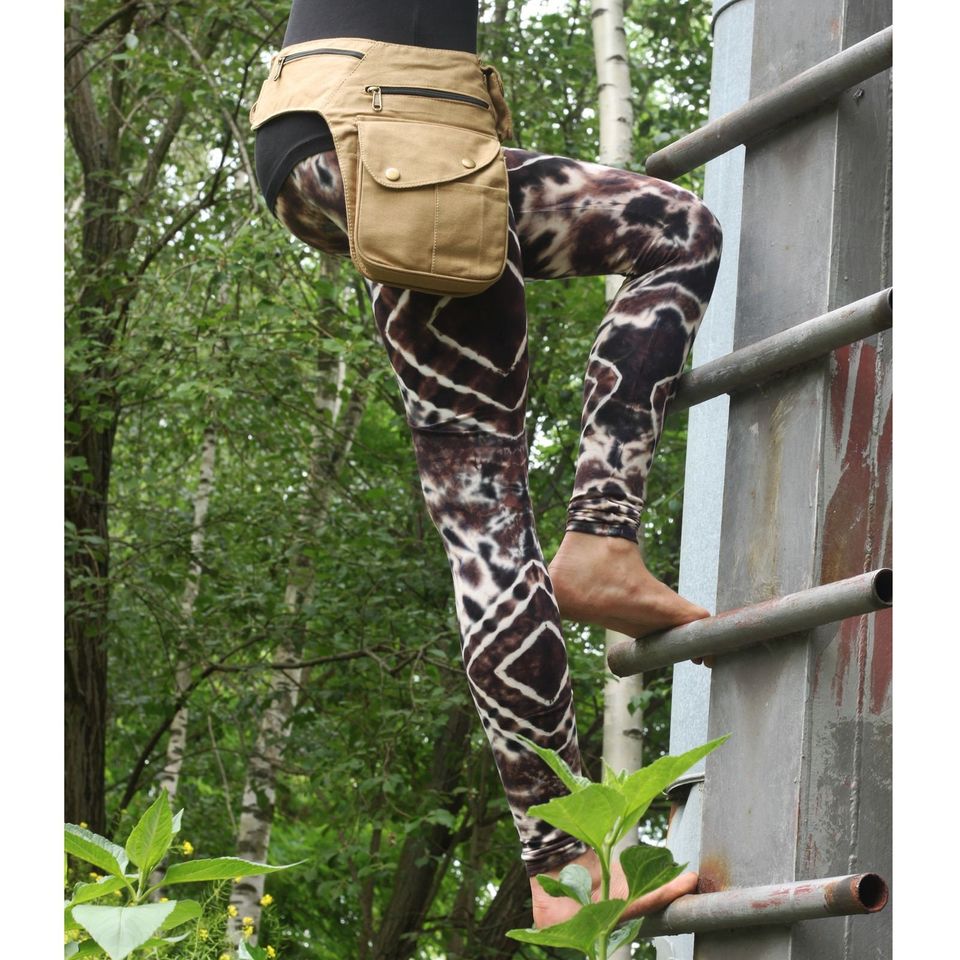 Leggings - Batik - Diamond - brown - black - white