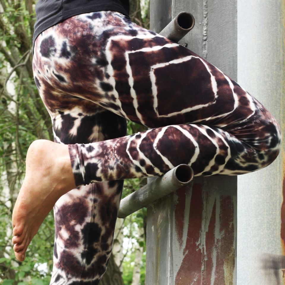Leggings - Batik - Diamond - brown - black - white