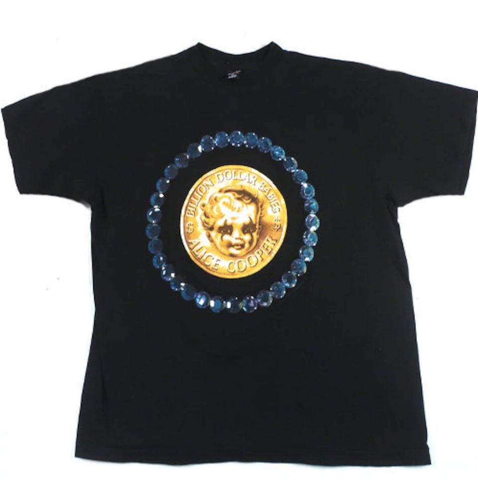 Vintage Alice Cooper T-shirt Billion Dollar Babies Rock Tee