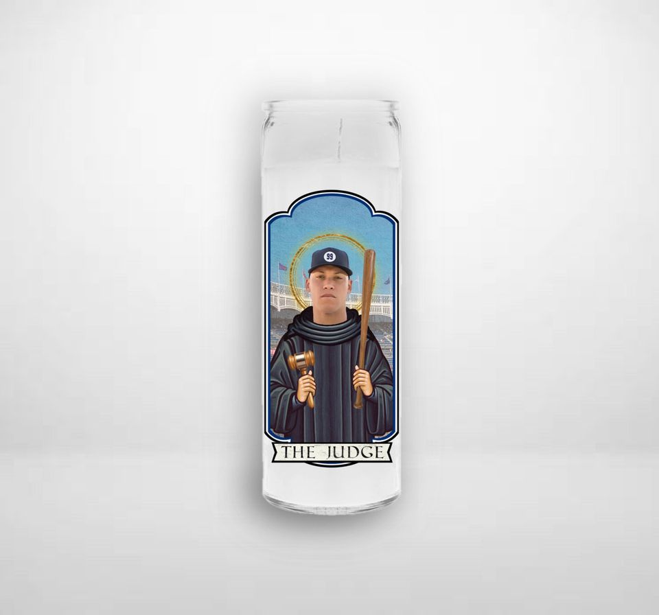 Aaron Judge New York Yankees Prayer Candle