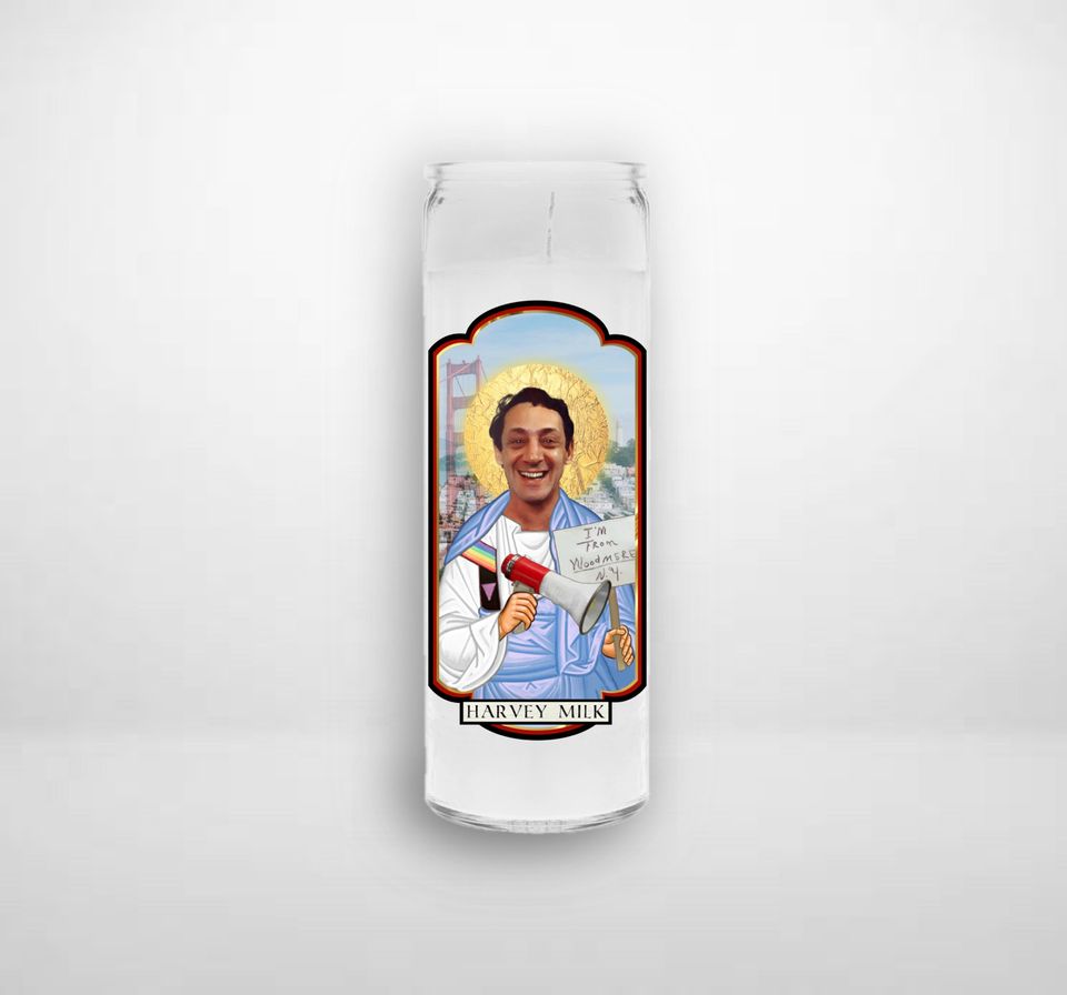 Harvey Milk Saint Prayer Candle