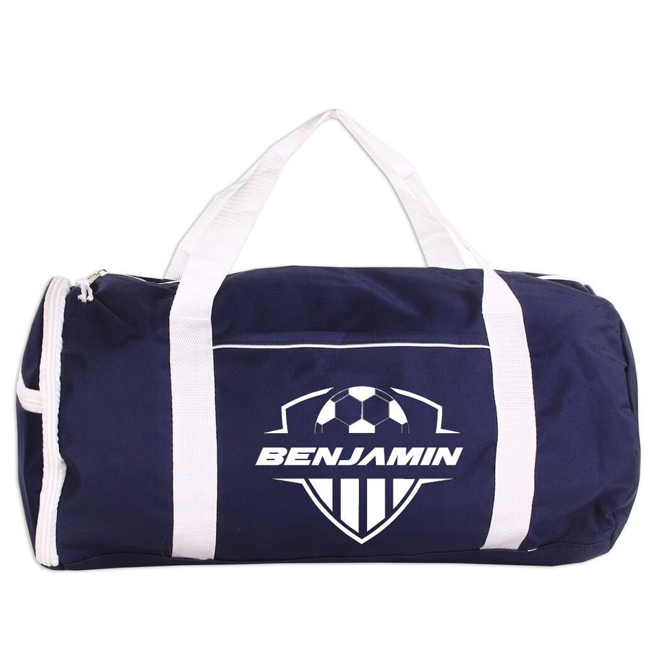 Soccer Sport/Gym Roll Duffel Bag Personalized with Name, Team Name, Slogan, Studio or text of your choice