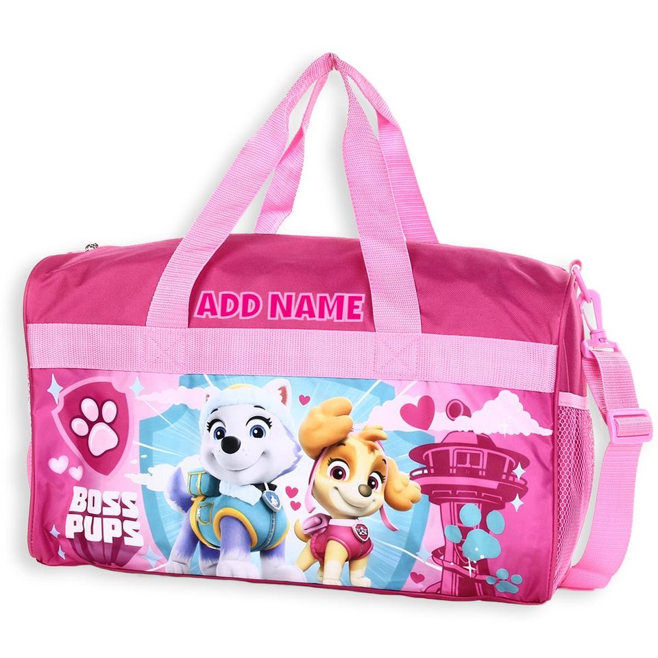 Personalized Duffel Bag for Kids - Travel, Sleepover Overnight Bag Featuring Paw Patrol