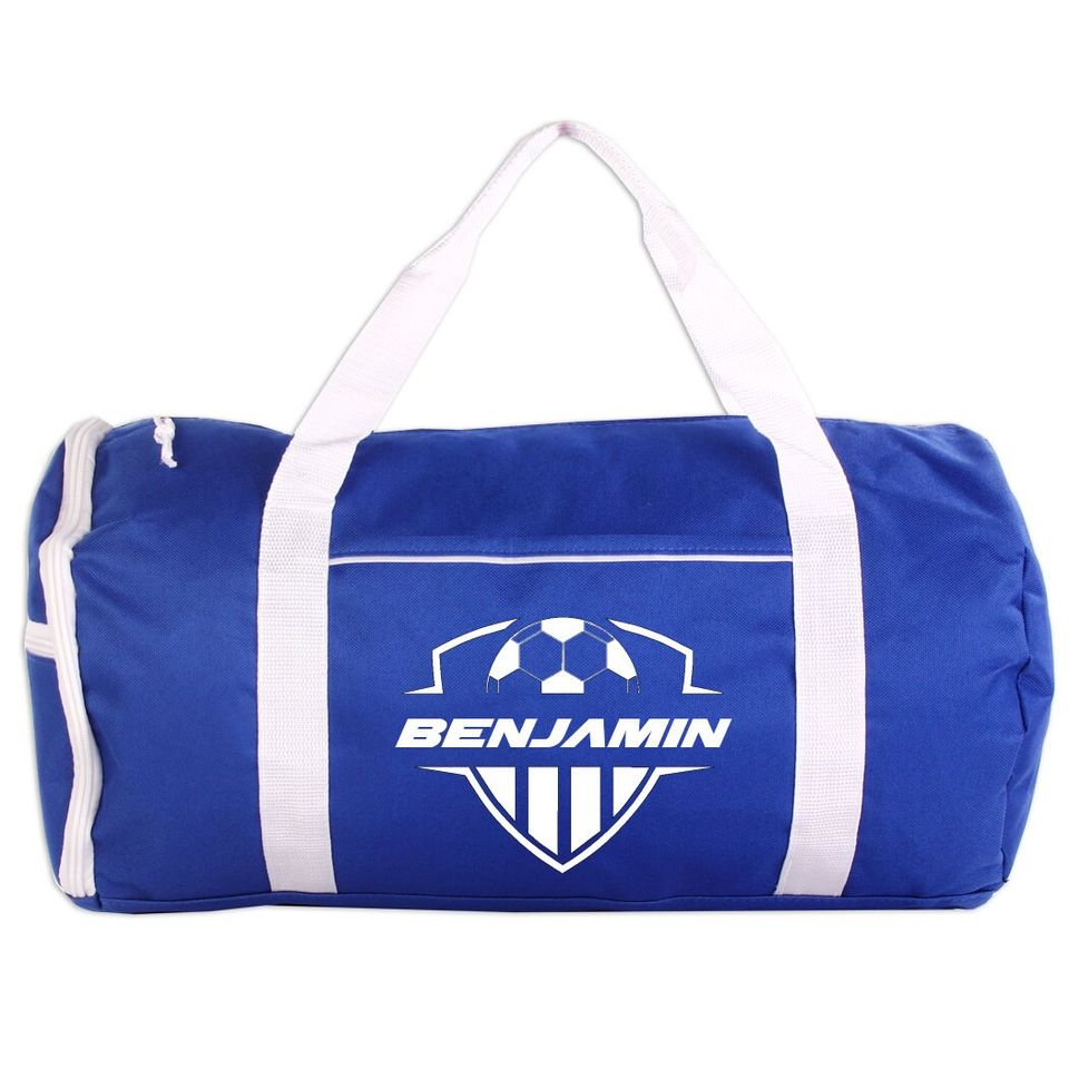 Soccer Sport/Gym Roll Duffel Bag Personalized with Name, Team Name, Slogan, Studio or text of your choice