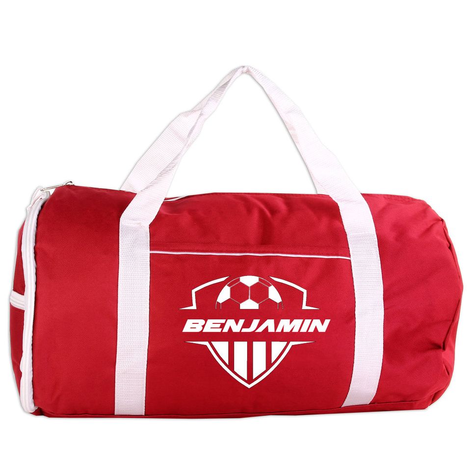 Soccer Sport/Gym Roll Duffel Bag Personalized with Name, Team Name, Slogan, Studio or text of your choice