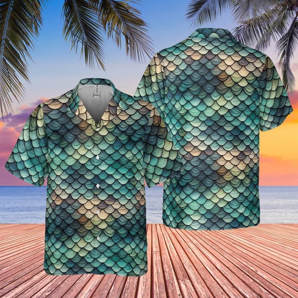 Snakeskin Hawaiian Shirt Men - Unisex Aloha Shirt