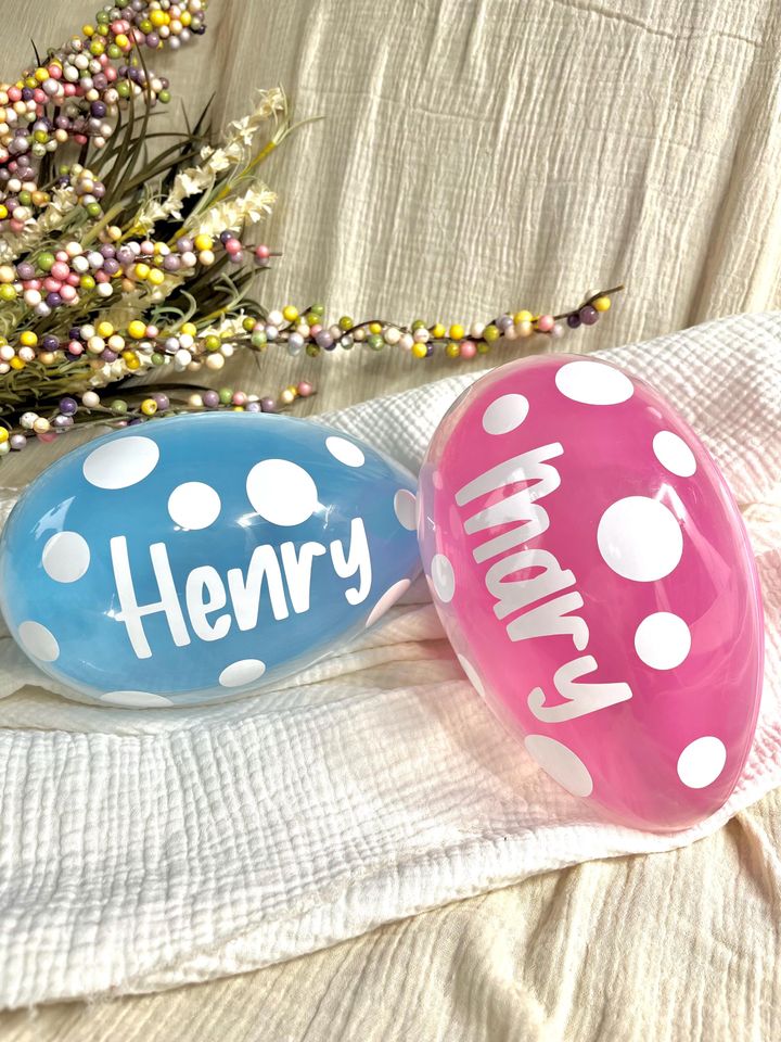 Personalized jumbo Easter egg for kids, Easter egg, Easter basket stuffer, Fillable Easter egg, Easter Egg Hunt Prize