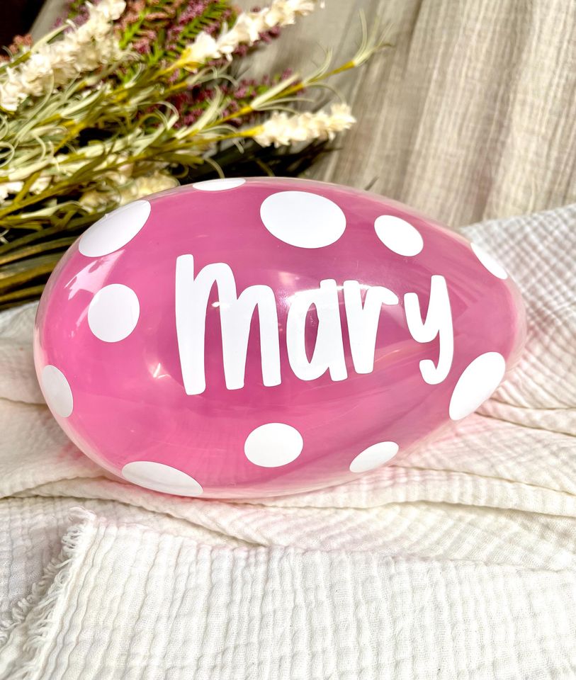 Personalized jumbo Easter egg for kids, Easter egg, Easter basket stuffer, Fillable Easter egg, Easter Egg Hunt Prize