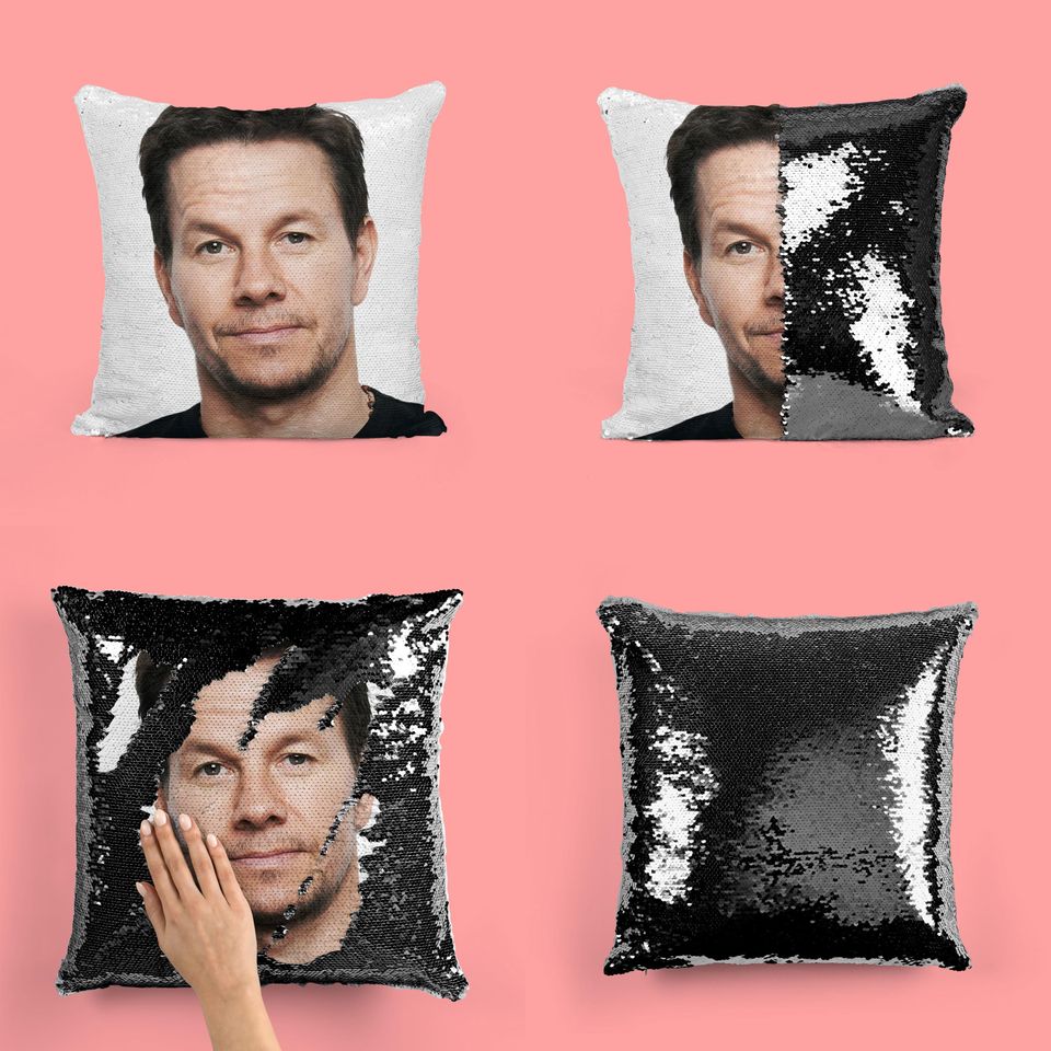MARK WAHLBERG - Fan Sequin Pillow