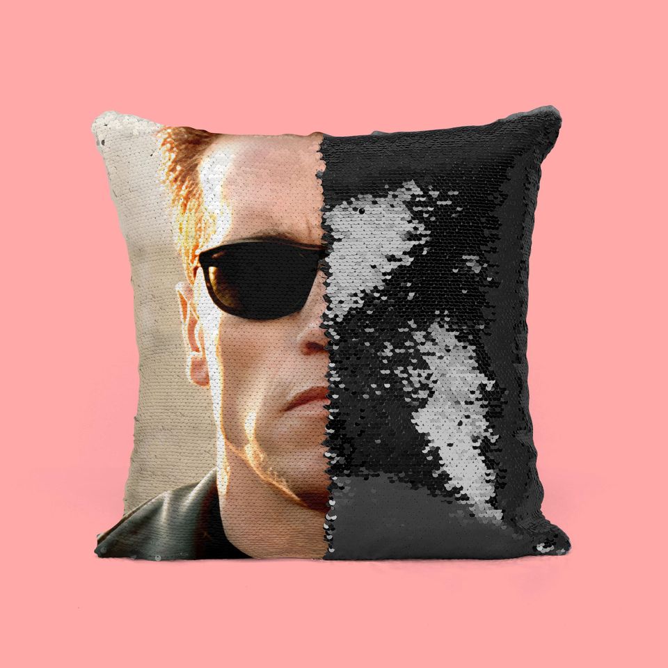 ARNOLD SCHWARZENEGGER - Fan Sequin Pillow