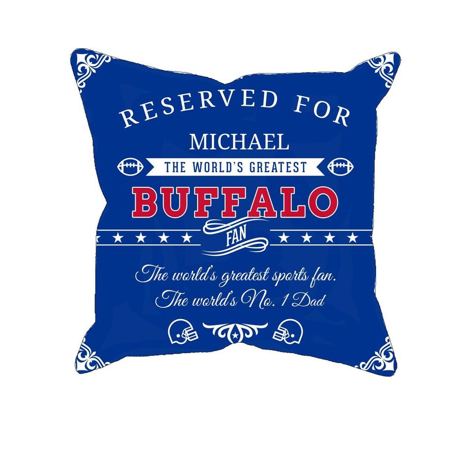 Personalized Buffalo Football Pillow Case: Custom Fan Gift