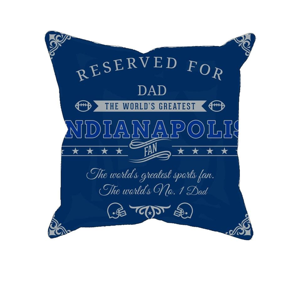 Personalized Indianapolis Football Pillow Case, Colts Fan Gift