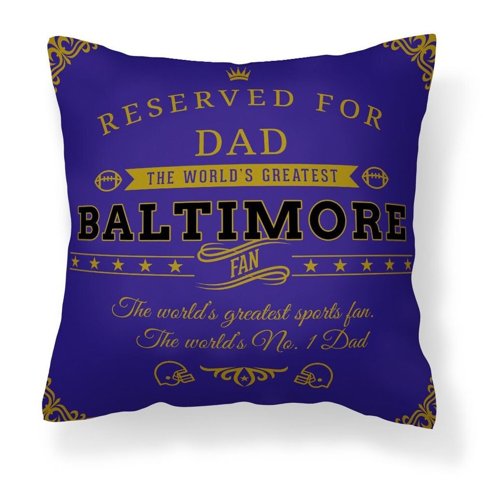 Personalized Baltimore Ravens Pillow Case: Football Fan Gift