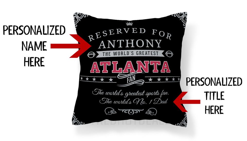 Personalized Atlanta Falcons Pillow Case: Custom Football Fan Gift