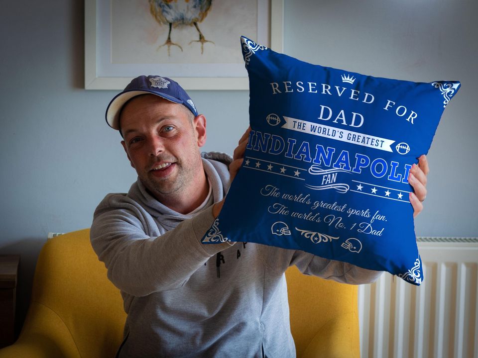 Personalized Indianapolis Football Pillow Case, Colts Fan Gift