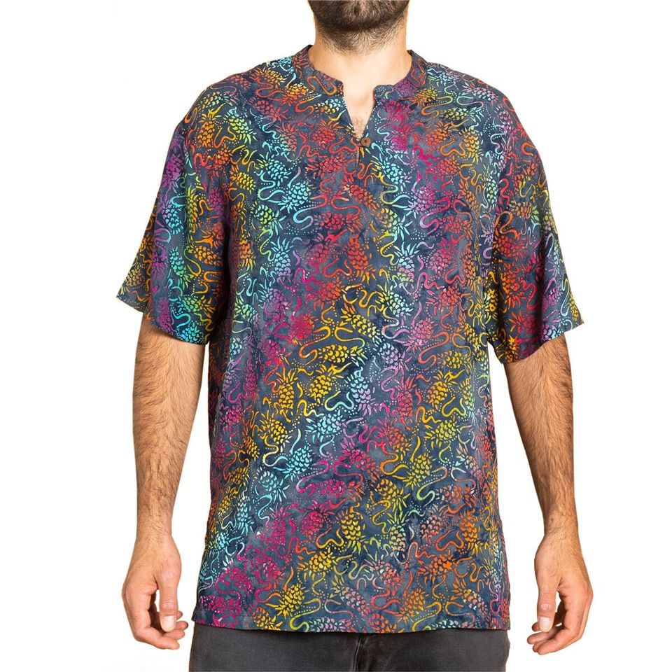 SHIRT batik design without collar | 100% natural viscose