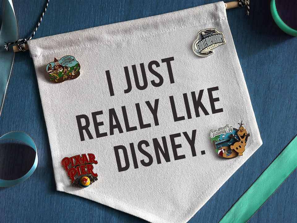 I just really like Disney Pennant Flag
