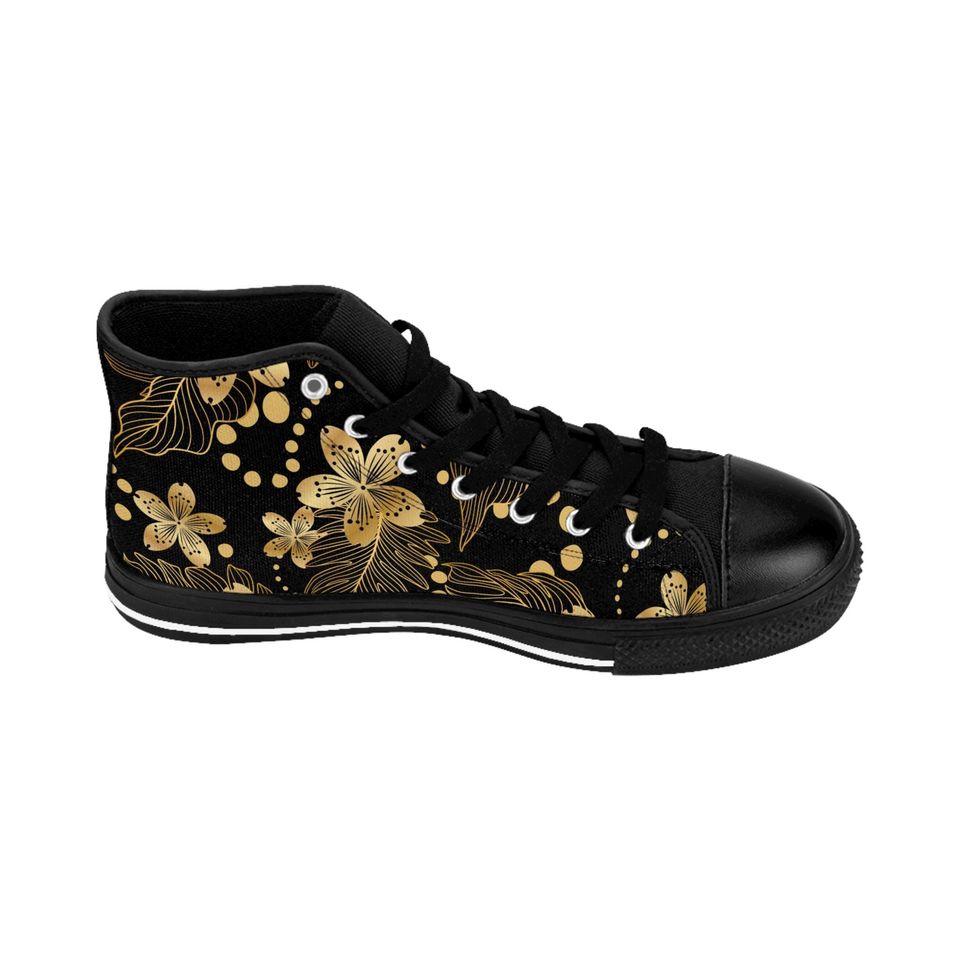 Flower High Top Shoes Sneakers
