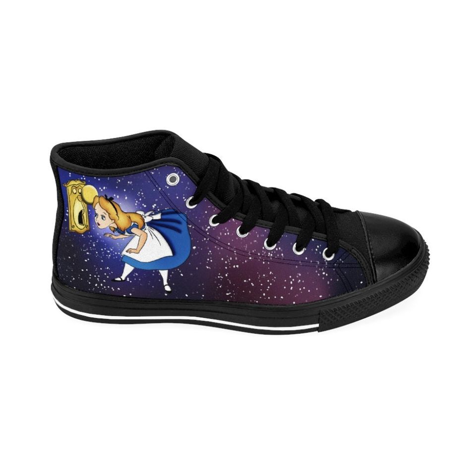 Alice In Wonderland Galaxy High Top Shoes Sneakers