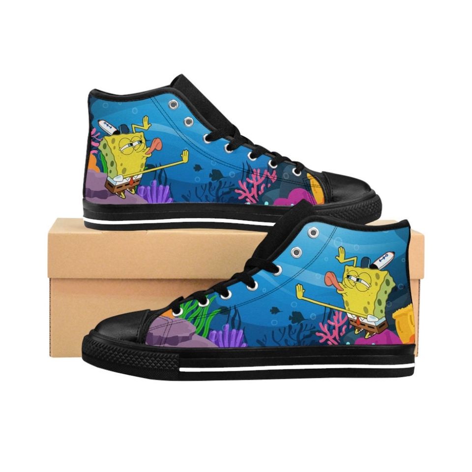 Spongebob Square High Top Shoes Sneakers