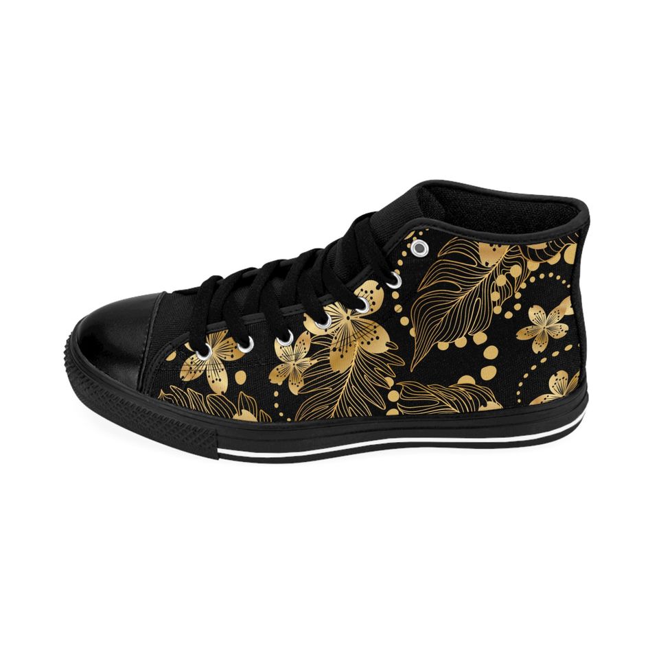 Flower High Top Shoes Sneakers