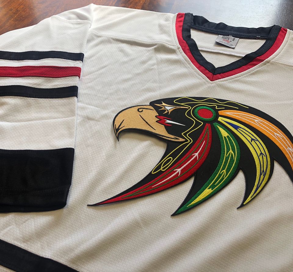 Hockey Jerseys with Hawk Crest - We Customize with Player Name and Number