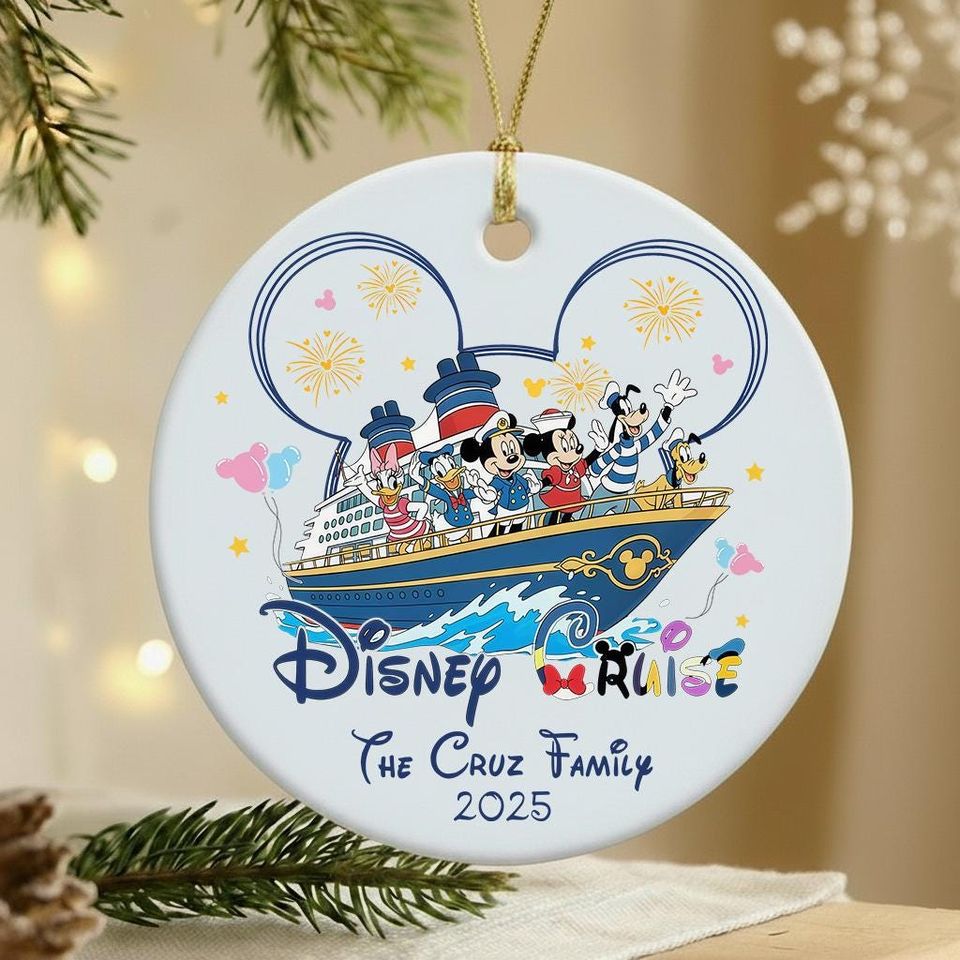 Disney Cruise Ornament, Fish Extender, Our First Cruise