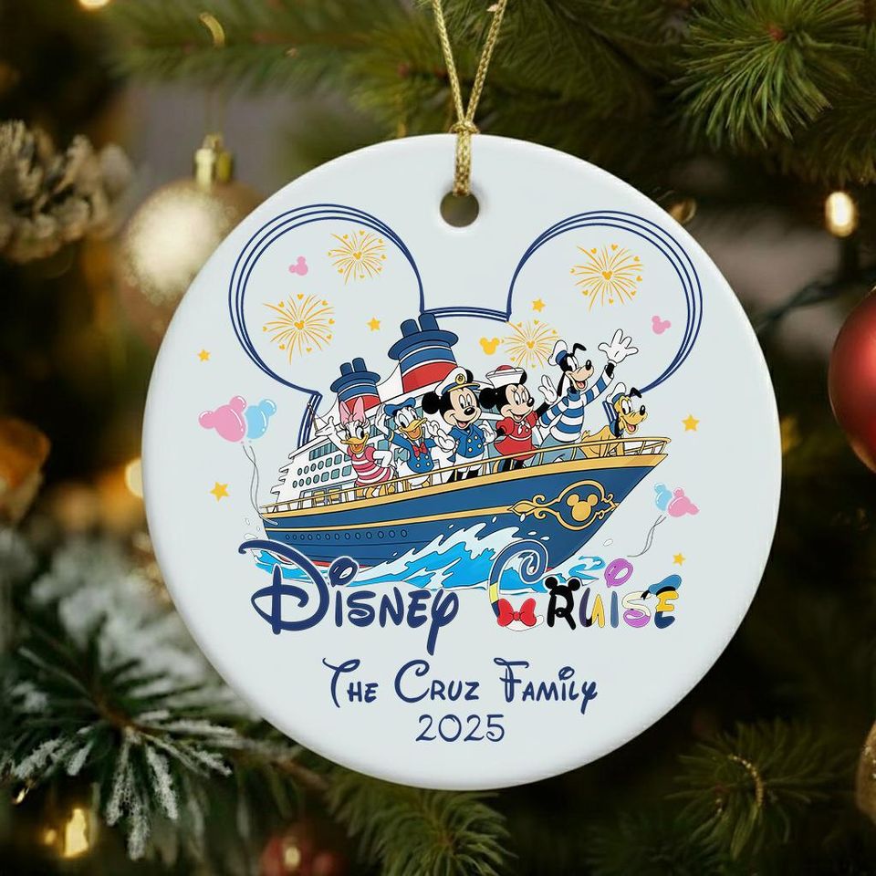 Disney Cruise Ornament, Fish Extender, Our First Cruise