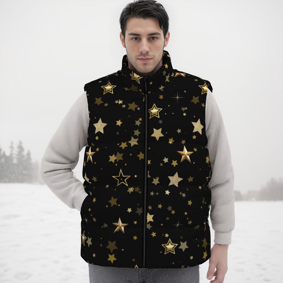 Stars Sleeveless Jacket | Winter Clothing | Gift Ideas