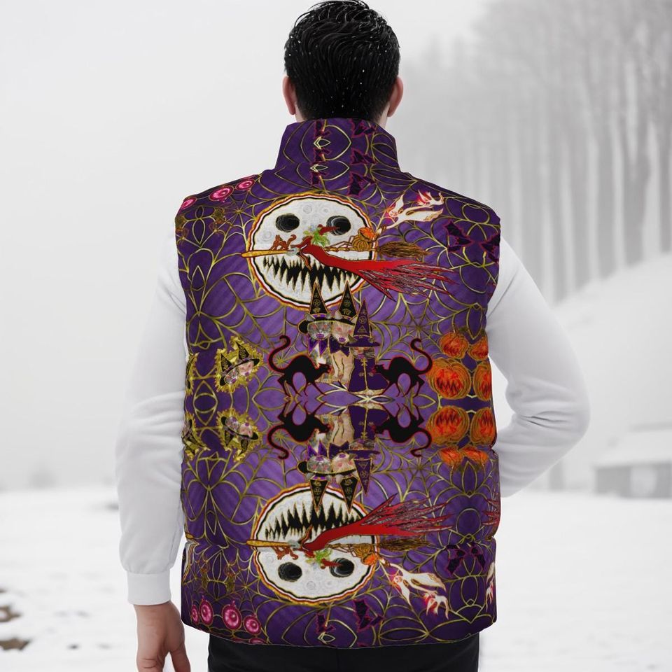 Plus size down vest Halloween Sleeveless Jacket | Winter Clothing | Gift Ideas